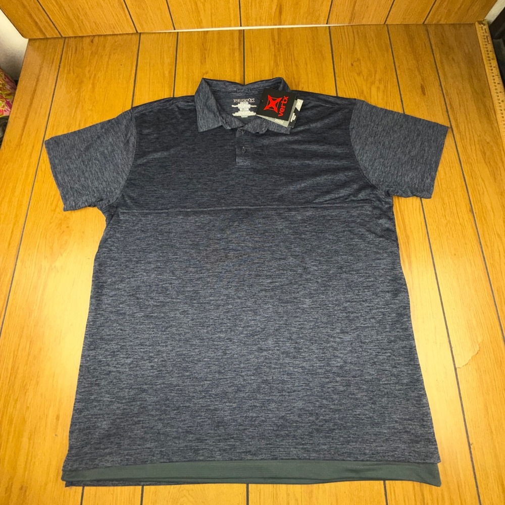 Vertx Assessor Polo Shirt Mens XL‎ Blue Short Sleeve Performance VaporCore